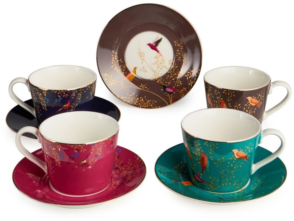 Чайный набор lefard "golden birds" на 4 пер. 8 пр. 220 мл (419-130)