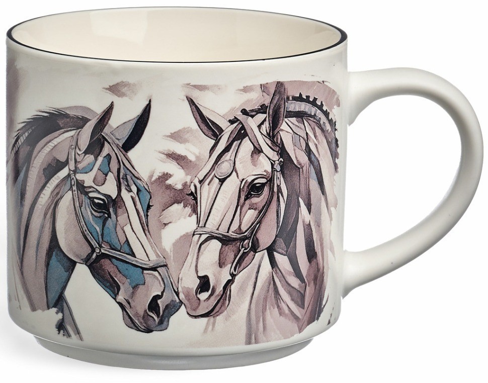 Кружка lefard "horse" серебро 500мл (260-1059)