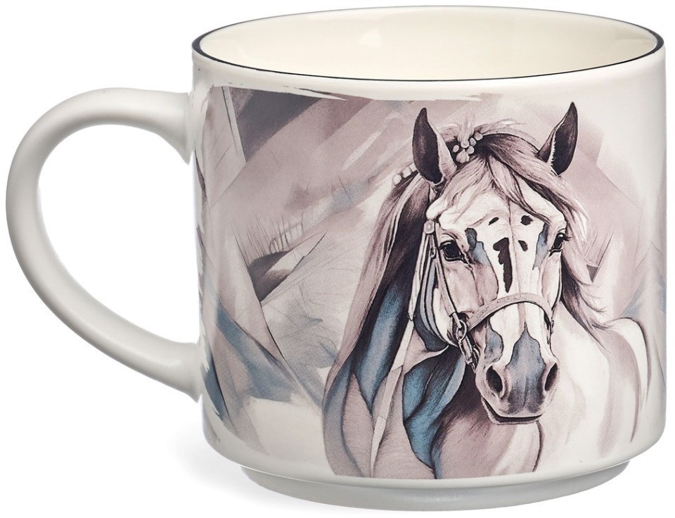 Кружка lefard "horse" серебро 500мл (260-1059)