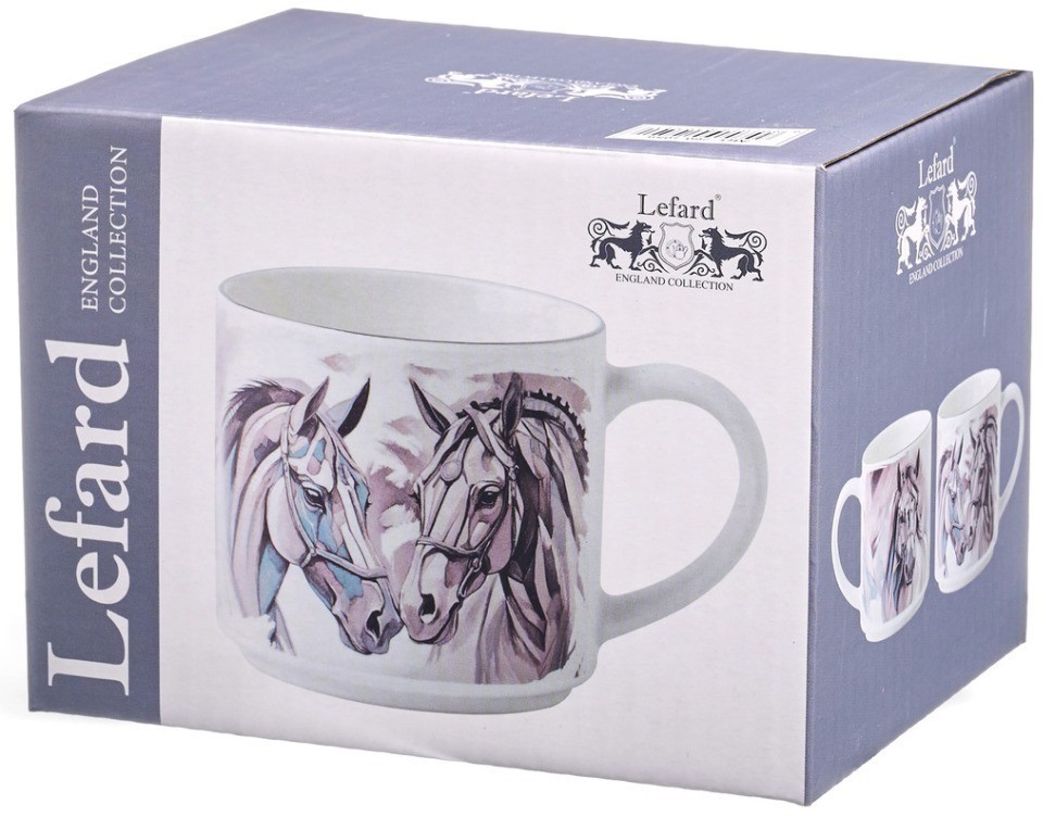 Кружка lefard "horse" серебро 500мл (260-1059)