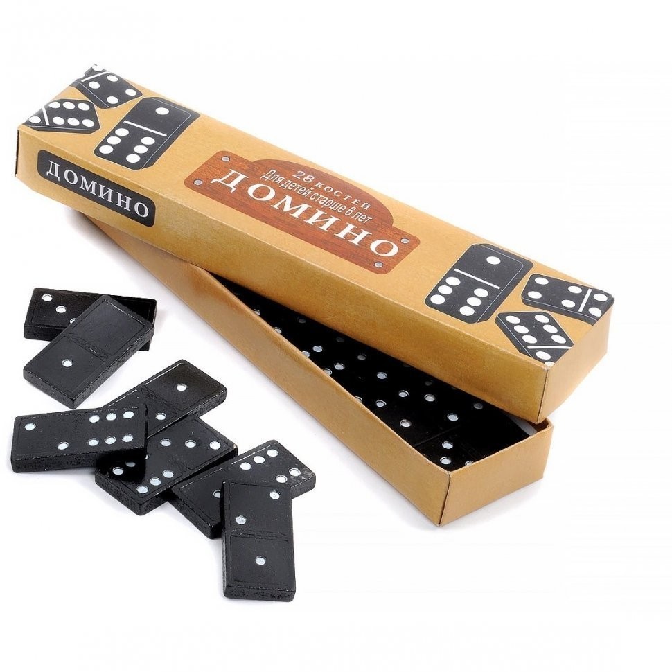 Домино (пластиковые фишки) в коробке 21x5 см (46260)