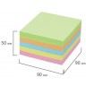 Блок для записей в подставке Brauberg куб 9х9х5 см цветной 122226 (3) (85474)