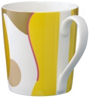 Кружка горчичного цвета с авторским принтом из коллекции freak fruit, 350мл (73578)