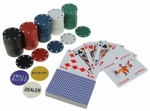 Набор для покера Holdem Light на 200 фишек без номинала (31345)