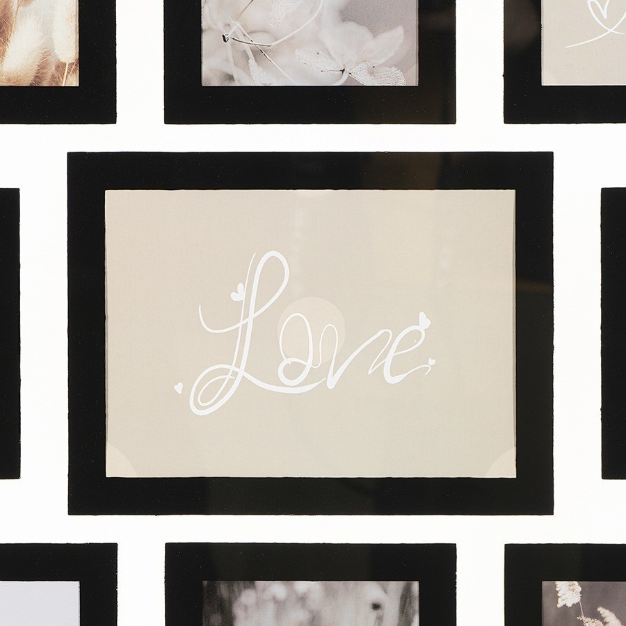 Рамка для фотографий pleasant moments, 57х57 см, белая/черная (76267)