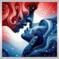 Картина Параллели вечности с кристаллами Swarovski (3150)