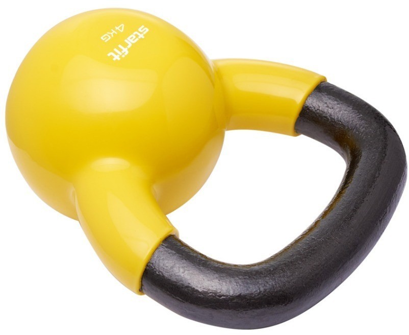 Гиря виниловая STARFIT DB-401, 4 кг, желтый (2103598)