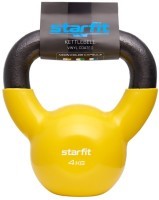 Гиря виниловая STARFIT DB-401, 4 кг, желтый (2103598)