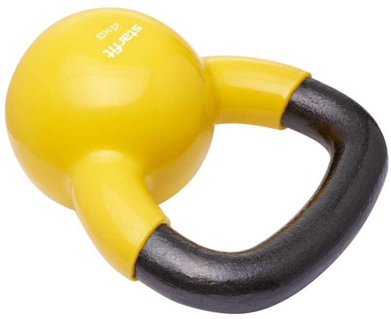 Гиря виниловая STARFIT DB-401, 4 кг, желтый (2103598)