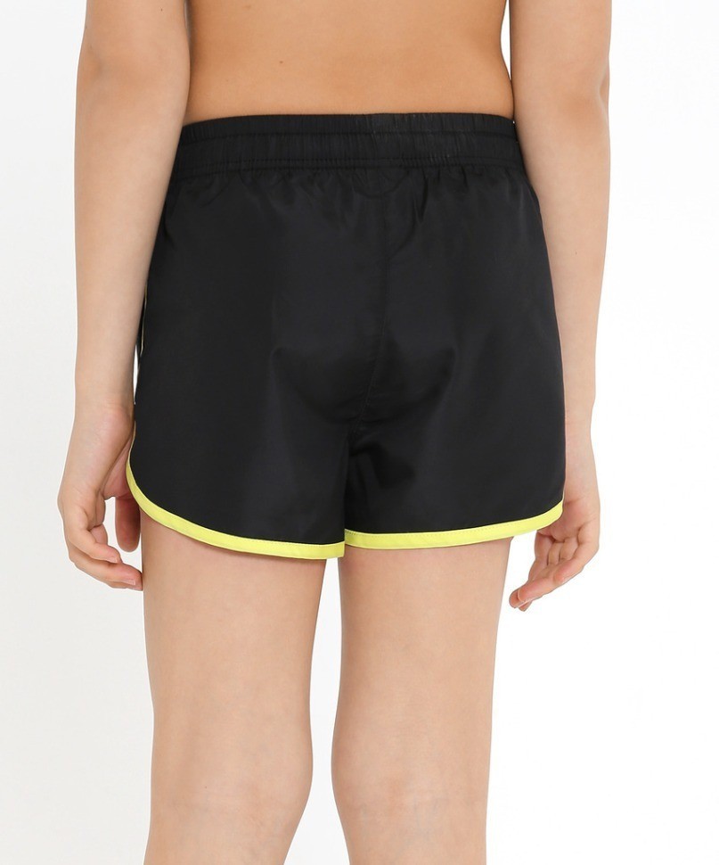 Шорты для плавания Station Black/Lime, полиэстер, детский (2105337)