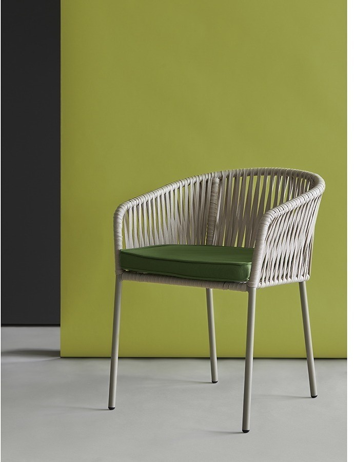 Стул reed, бежевый/зеленый (77582)