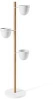 Подставка для растений floristand, белая/натуральное дерево, 3 горшка (67657)