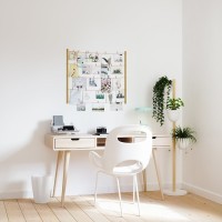 Подставка для растений floristand, белая/натуральное дерево, 3 горшка (67657)