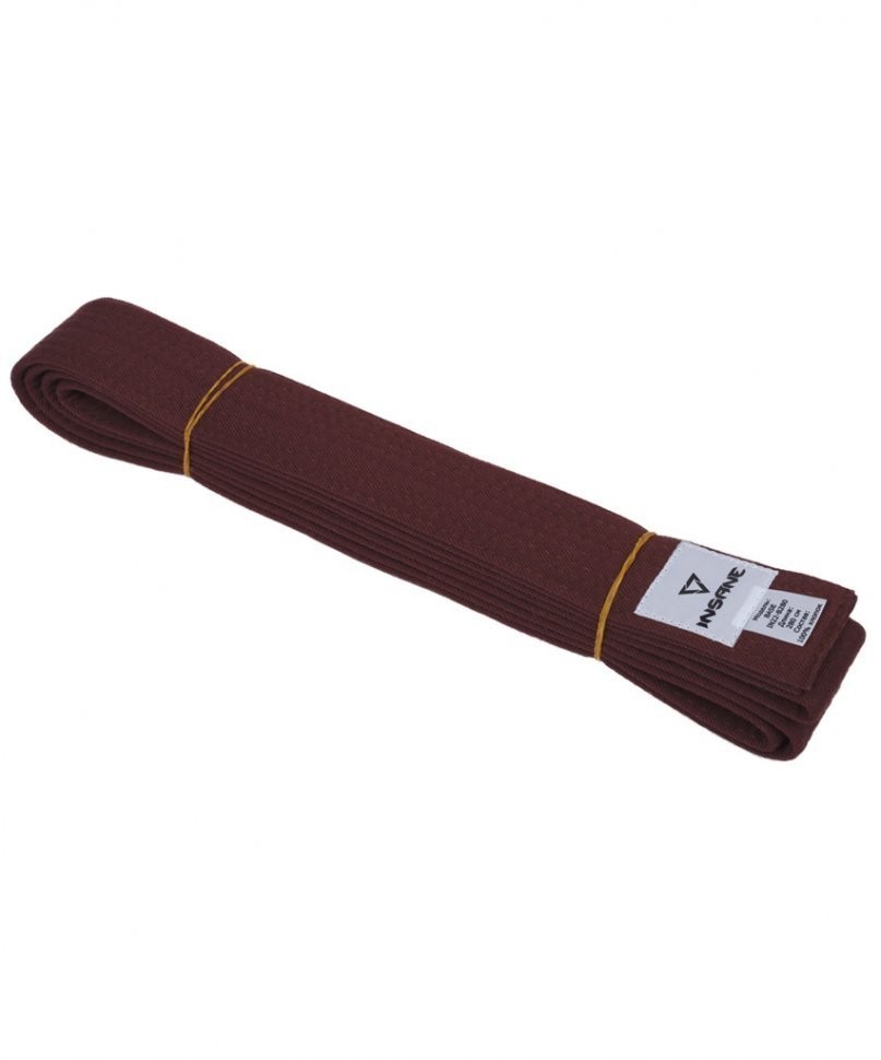 Пояс для единоборств BASE, хлопок/полиэстер, коричневый, 240 см (2095342)