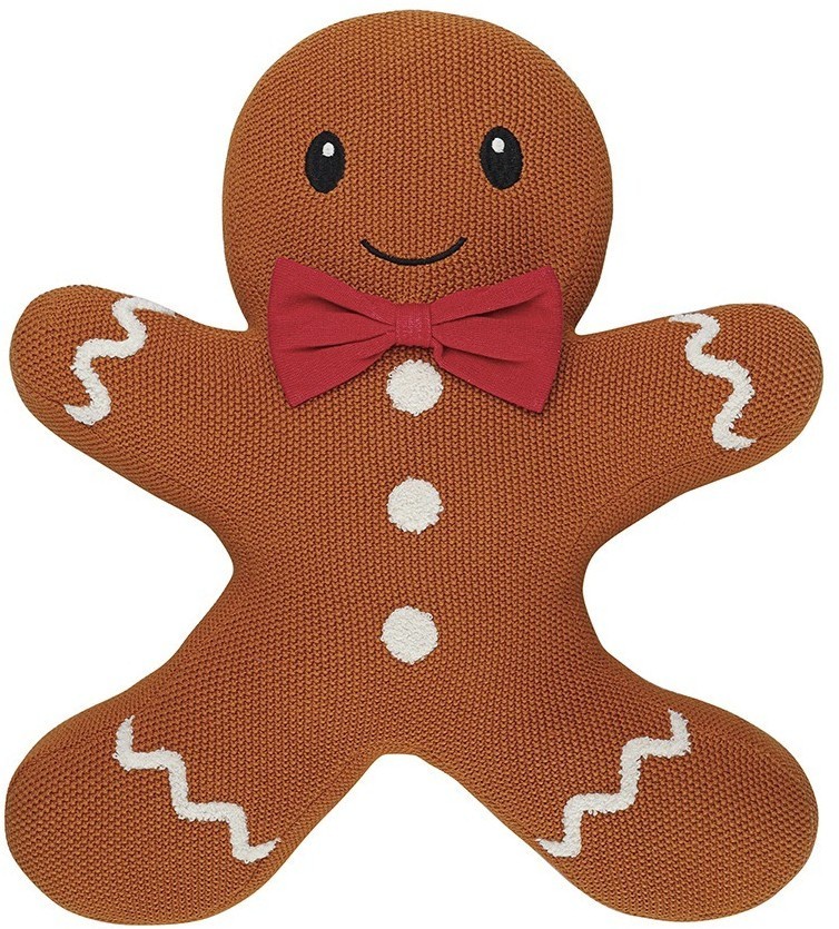 Подушка вязаная classy gingerbread из коллекции new year essential, 38х44 см (77722)