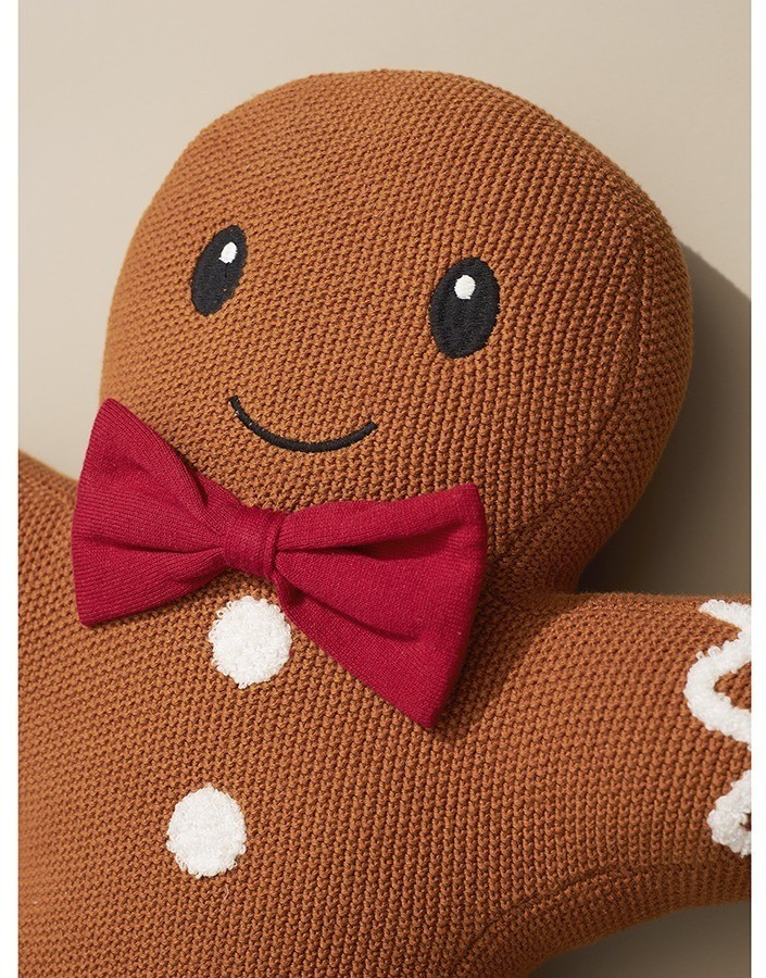 Подушка вязаная classy gingerbread из коллекции new year essential, 38х44 см (77722)