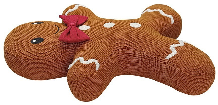 Подушка вязаная classy gingerbread из коллекции new year essential, 38х44 см (77722)