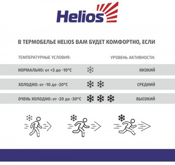 Детское термобелье Helios Thermo-Merino комплект темно-серый (M) (82428)