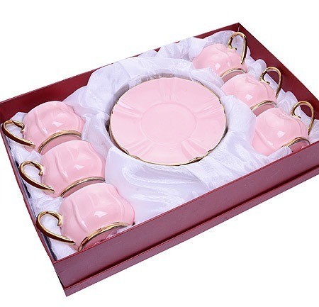 Чайный сервиз на 6 персон фарфор 12 предметов 200 мл LORAINE (30531)