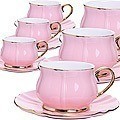 Чайный сервиз на 6 персон фарфор 12 предметов 200 мл LORAINE (30531)