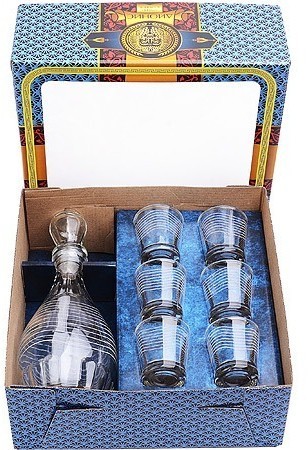 Набор д/вина 7пр. "Мираж" графин+6 стаканов (1231-Г)