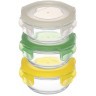 Набор контейнеров для запекания и хранения круглые с крышками на защелках, 3 шт. (77587)