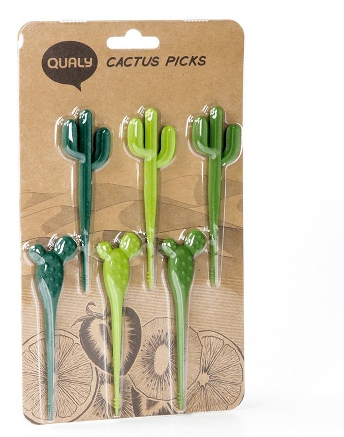 Набор шпажек для канапе cactus, зеленый (59851)