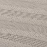 Плед из хлопка с буклированной вязкой светло-серого цвета из коллекции essential, 130х170 см (74542)