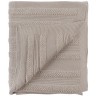 Плед из хлопка с буклированной вязкой светло-серого цвета из коллекции essential, 130х170 см (74542)
