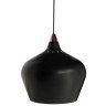 Лампа подвесная cohen small, 15хD16 см, черная матовая, черный шнур (67988)