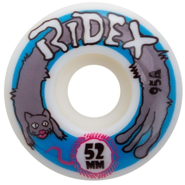 Комплект колес для скейтборда 52x32 мм, 95A, белый (2111125)