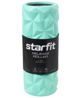 Ролик массажный STARFIT FA-507, EVA/PP, средняя жесткость, 32,5x12,5 cм, мятный/серый (2103719)