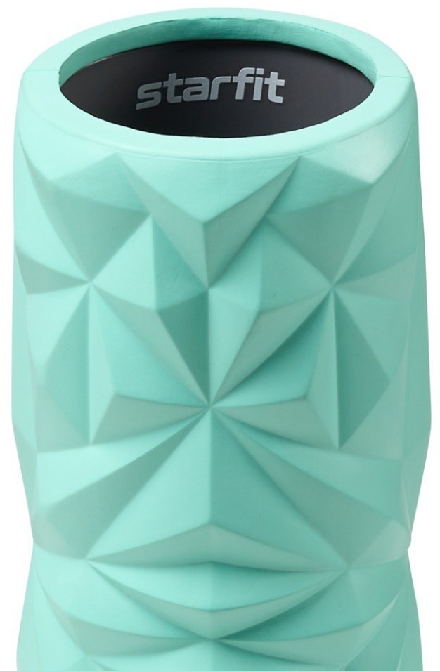 Ролик массажный STARFIT FA-507, EVA/PP, средняя жесткость, 32,5x12,5 cм, мятный/серый (2103719)