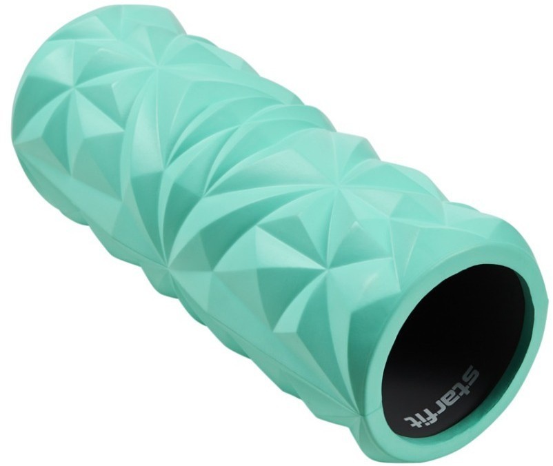 Ролик массажный STARFIT FA-507, EVA/PP, средняя жесткость, 32,5x12,5 cм, мятный/серый (2103719)
