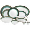 Обеденный сервиз Бухара зелёный, 6 персон, 27 предметов - AL-K2425-Y6/27-MI Anna Lafarg Midori