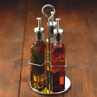 Набор из 3 стеклянных бутылок для масла и уксуса World of Flavours 270мл ICGLSALSET