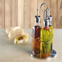 Набор из 3 стеклянных бутылок для масла и уксуса World of Flavours 270мл ICGLSALSET