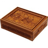 Настоящее &quot;Русское лото - Богатыри&quot; в шкатулке из мореного ясеня (29962)