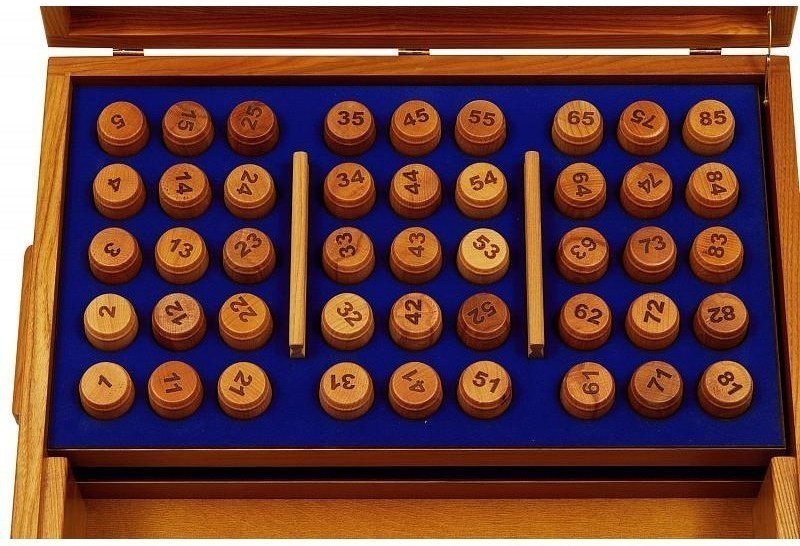 Настоящее "Русское лото - Богатыри" в шкатулке из мореного ясеня (29962)