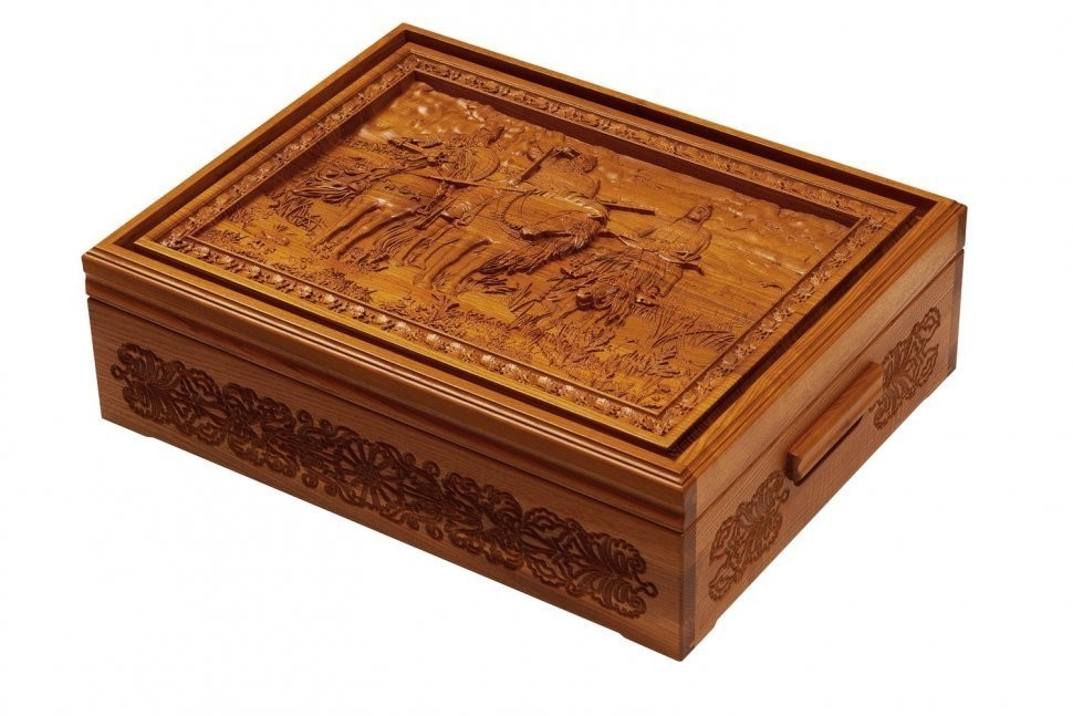 Настоящее "Русское лото - Богатыри" в шкатулке из мореного ясеня (29962)