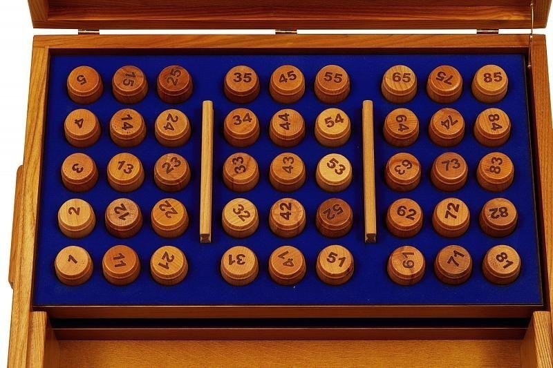 Настоящее "Русское лото - Богатыри" в шкатулке из мореного ясеня (29962)