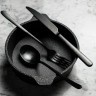 Вилка десертная 2RDU0005, нержавеющая сталь 18/10, PVD, total black, PINTINOX