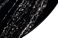 Стол журнальный овальный черный / хром 120*65*41см (TT-00011722)