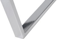 Стол журнальный овальный черный / хром 120*65*41см (TT-00011722)