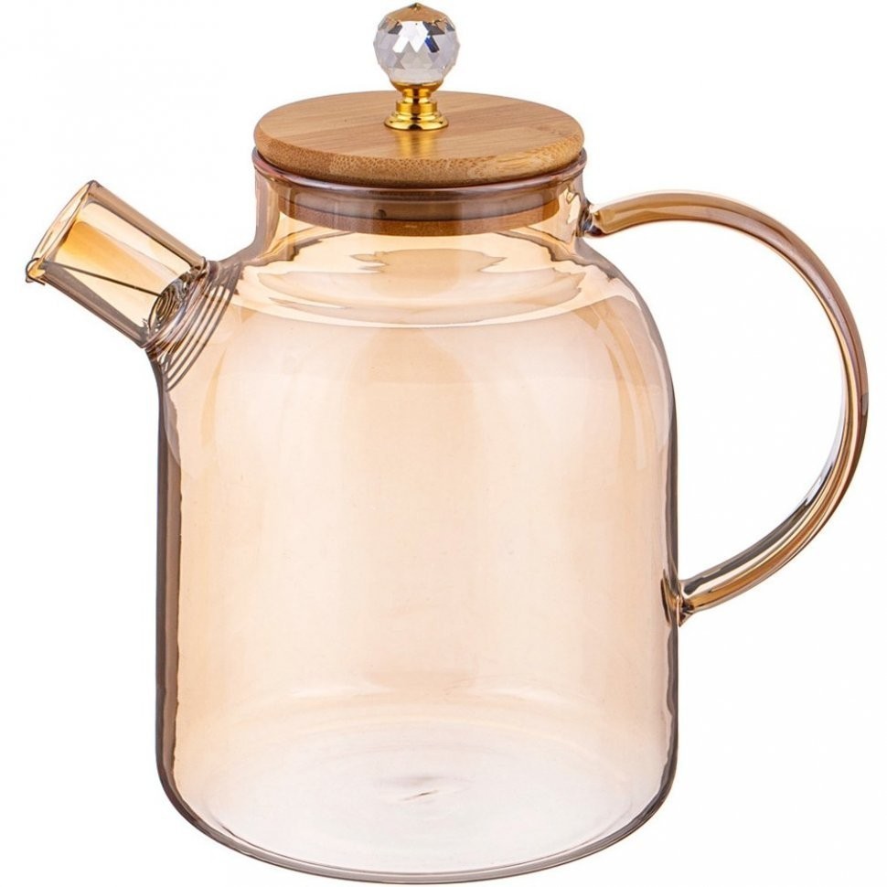 Чайник заварочный agness "amber" 1700 мл. цвет:янтарный (889-116)
