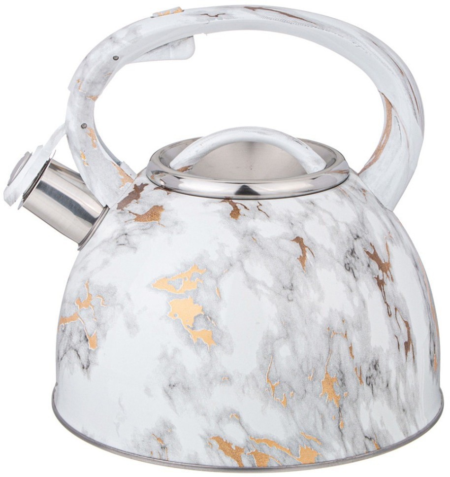 Чайник agness со свистком 2,5 л, индукцион. дно (907-260)