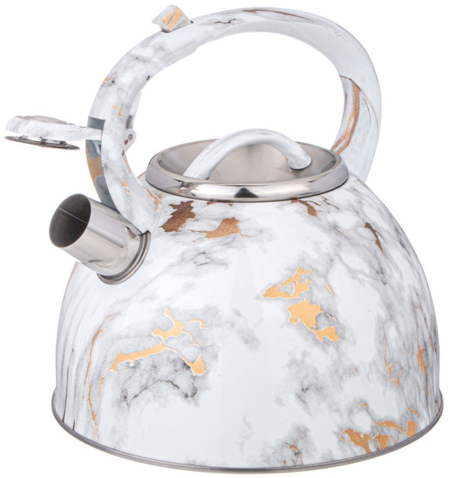 Чайник agness со свистком 2,5 л, индукцион. дно (907-260)