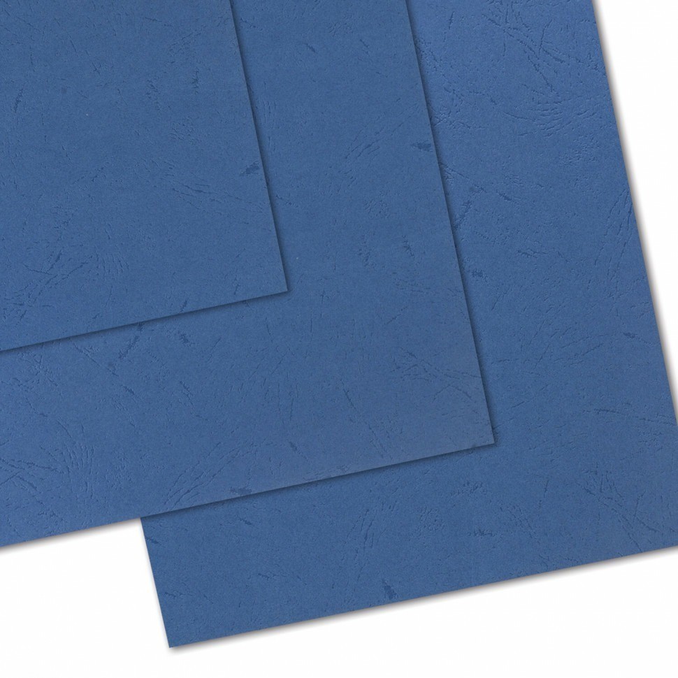 Обложки картон. для переплета А4 к-т 100 шт. тисн. под кожу 230 г/м2 синие Brauberg 530836 (89950)