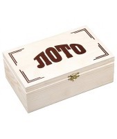 Лото, бочонок деревянный, в деревянной шкатулке (124858)