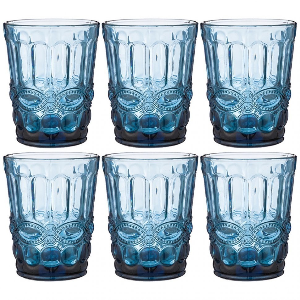 Набор стаканов "серпентина" из 6шт. серия "muza color" 270мл. / в=10 см Lefard (781-108)